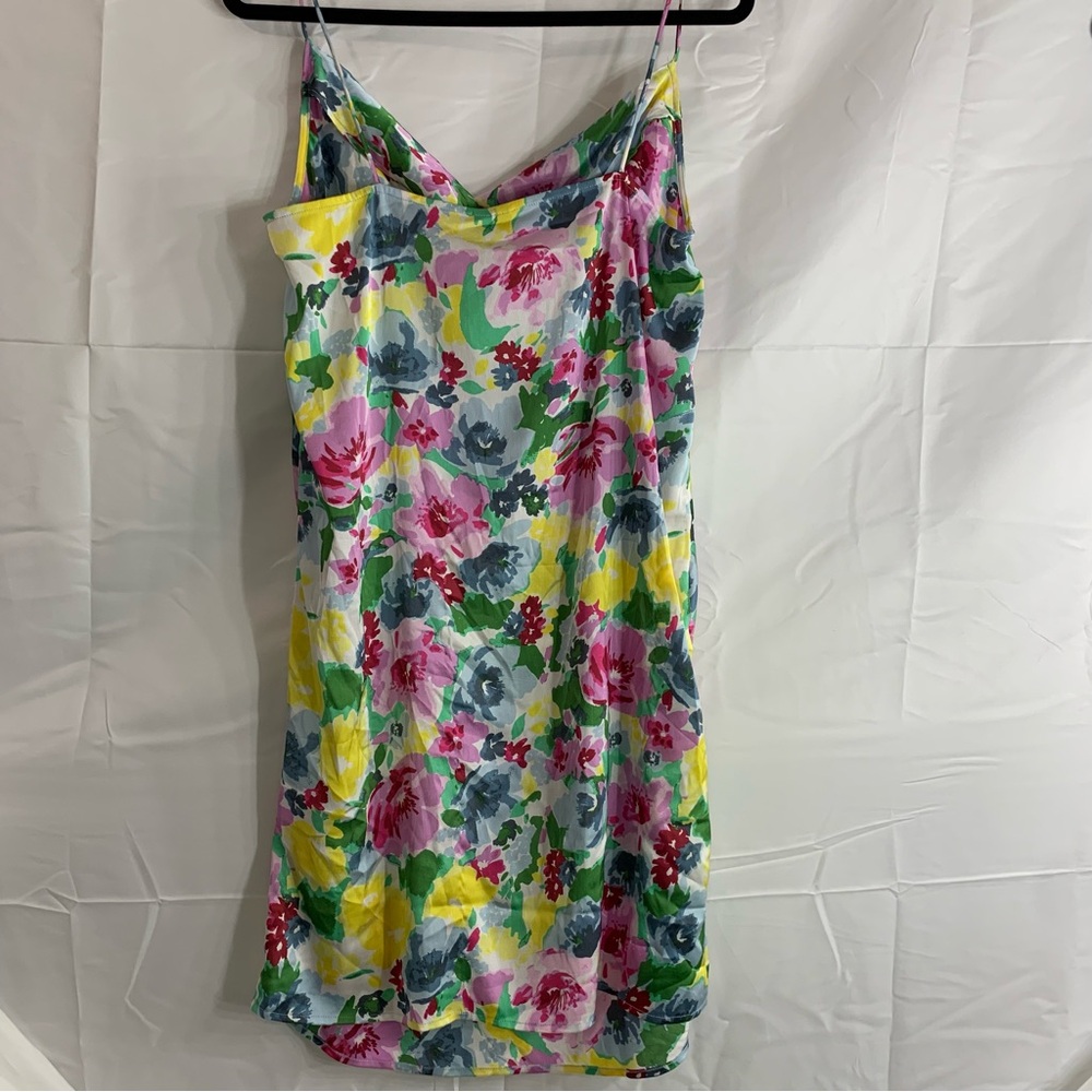 NWT Vero Moda Vibrant Floral Slip Dress, size L - Picture 9 of 10
